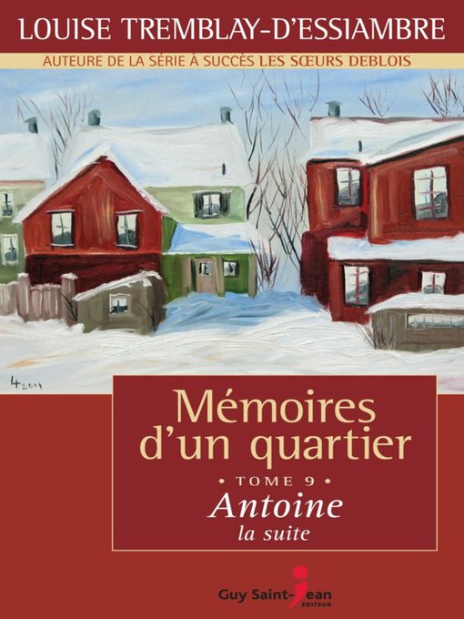 Title details for Antoine, la suite by Louise Tremblay d'Essiambre - Available